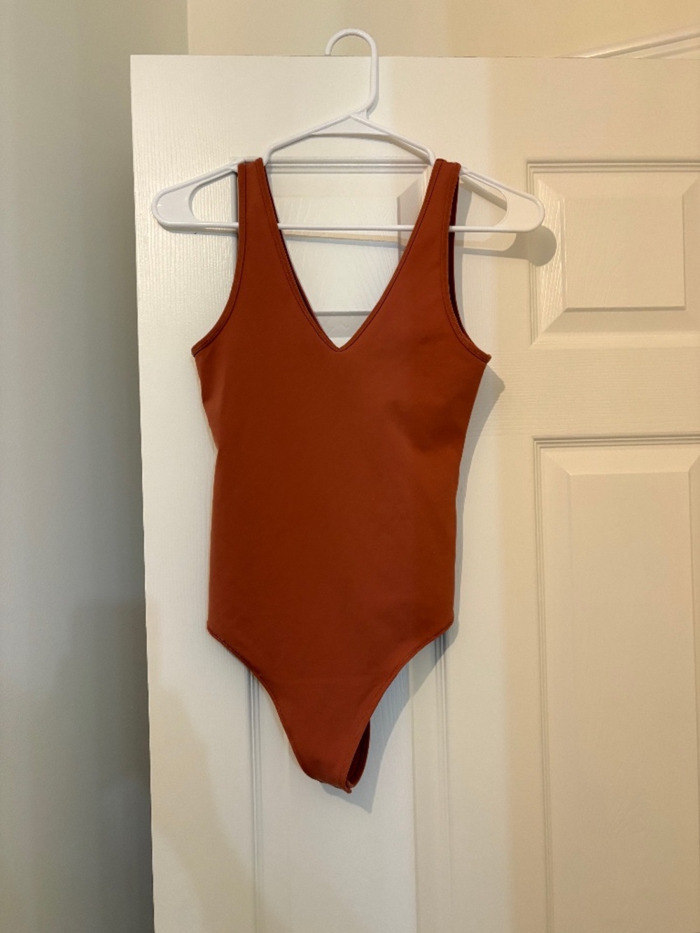 Abercrombie Rosy Terracotta V neck Body Suit